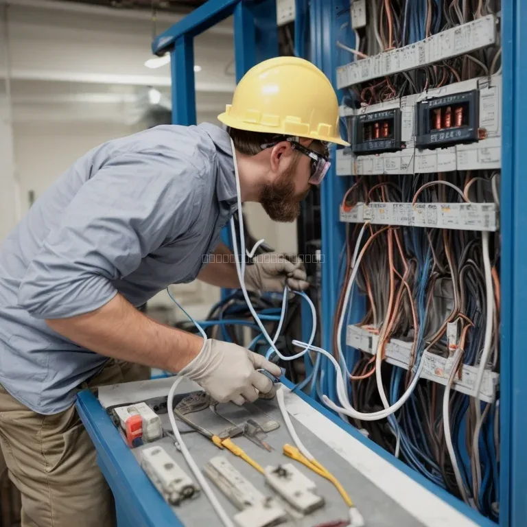 Proceso técnico de instalación de enchufe y verificación eléctrica