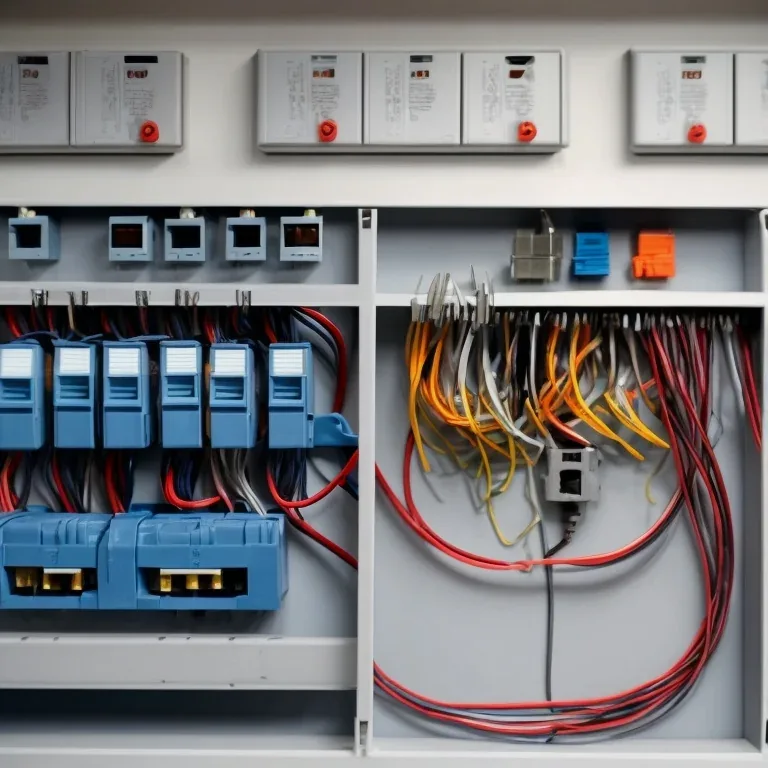 Técnico instalando un tomacorriente