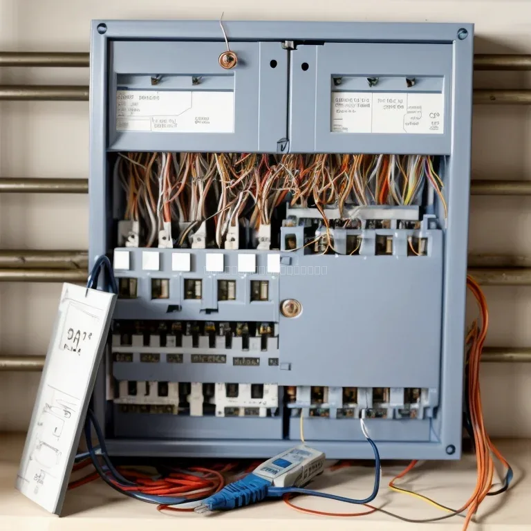 Instaladores trabajando en tablero